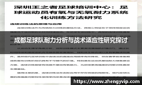 成都足球队耐力分析与战术适应性研究探讨